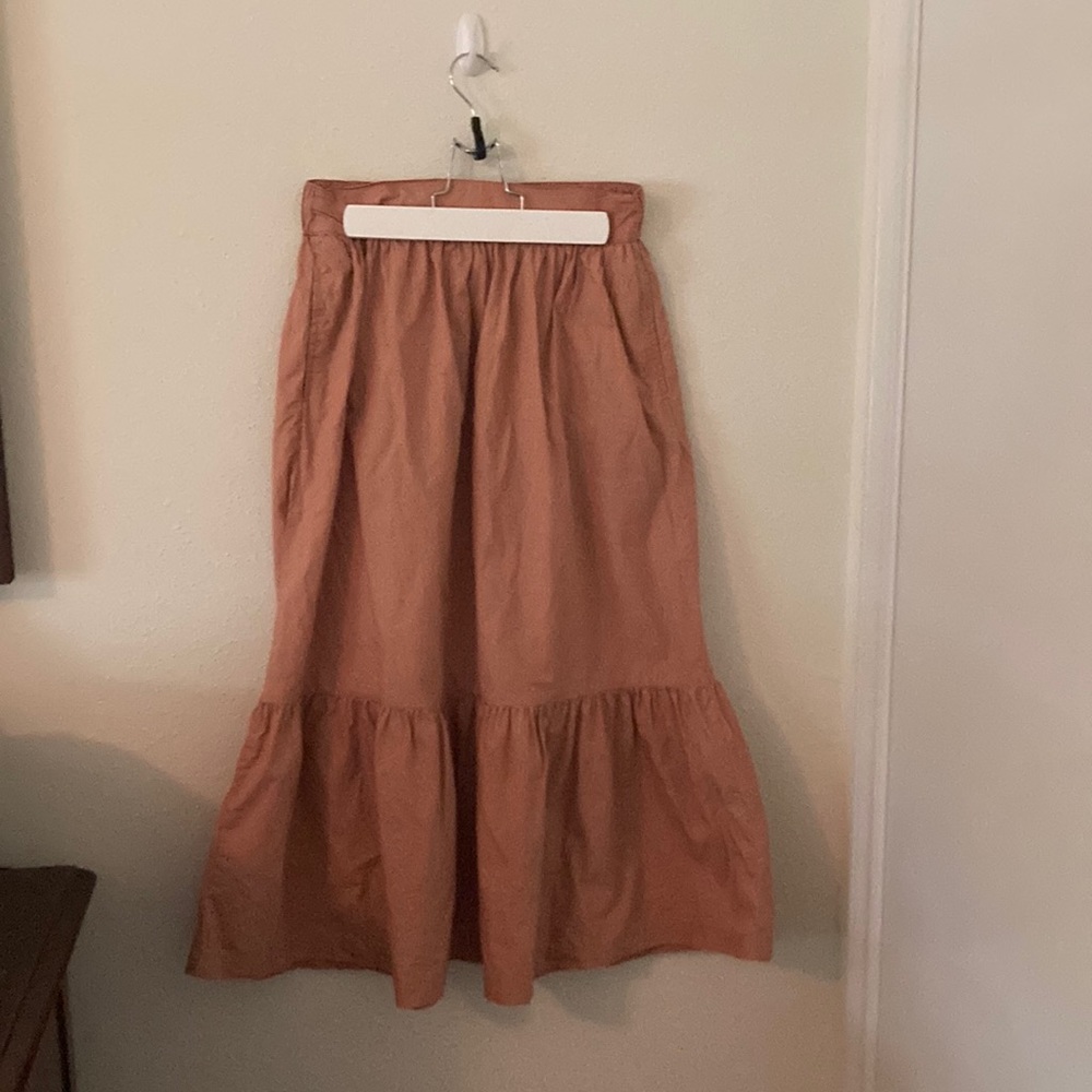 Cotton Midi Skirt